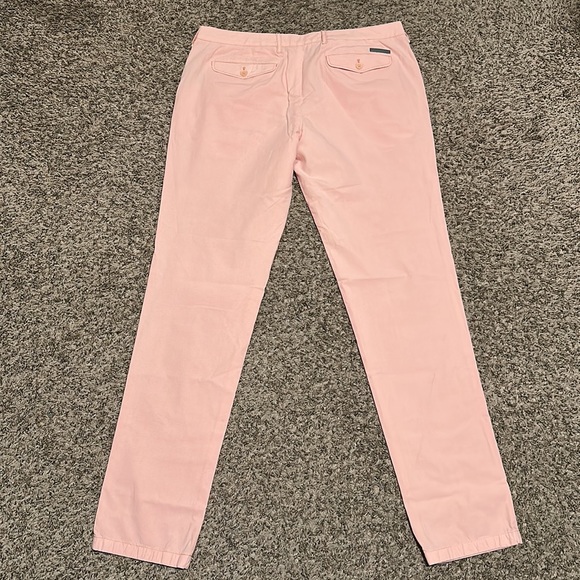 Burberry Men’s Peach Slim Fit Chino Pants - Picture 6 of 11